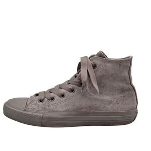 Converse Chuck Taylor All Star Shoes Mens Size 5 Gray Leather High Top 162462C‎